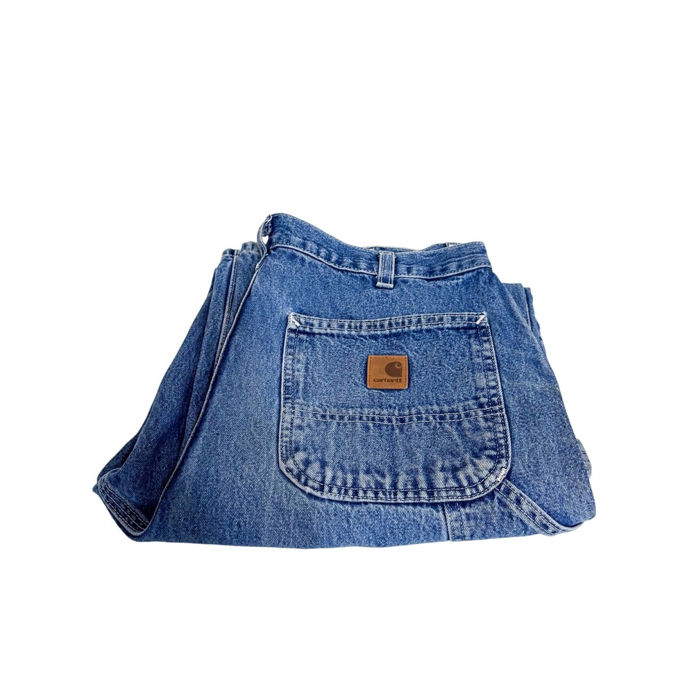 Carhartt Mens Original Dungaree Fit Carpenter Jeans 33X32(30X31) Workwear B13DST